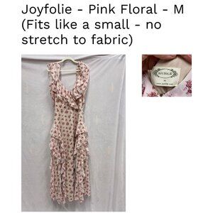 Joyfolie - Pink Floral Dress - M (Fits like S)